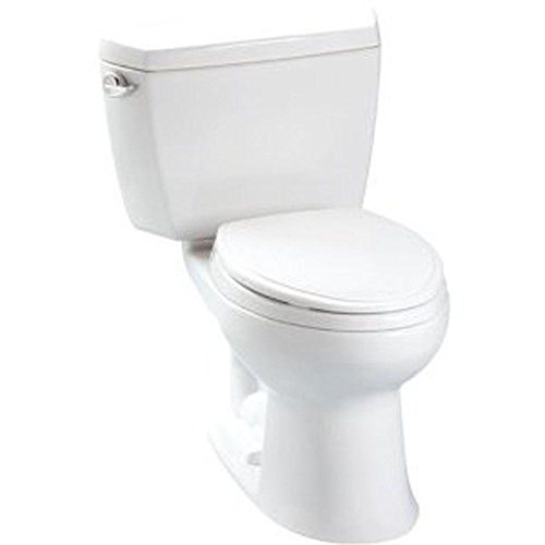 TOTO CST744E#01 Eco Drake Two-Piece Elongated 1.28 GPF Toilet, Cotton White