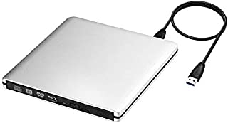 External Aluminum USB C USB 3.0 3D Blu-ray Burner DVD CD Writer Drive Compatible with 2012 to 2019 MacBook Air MacBook Pro New iMac and All Windows Pcs