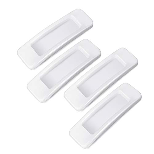 Shuxy 4 Pieces Self-Stick Instant Cabinet Drawer Handle Helper Auxiliary Kitchen Cabinet Door Window Handle Sticker Convenient Opening Stick-on Handles