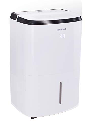 Honeywell Large SqFt Design & Filter Change Alert, TP70WKN, White TP70WK 70 Pint Energy Star Dehumidifier for Basement & Large Room Up to 4000 Sq Ft. with Anti-Spill Design