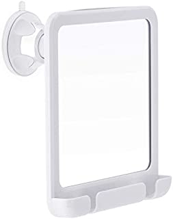 2019 Fogless Shower Mirror for Shaving with Razor Holder, Strong Suction and 360° Swivel, Shatterproof and Anti Fog Design, 8-Inch x 7-Inch (White)