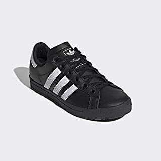 adidas Originals Unisex-Kid's Coast Star Sneaker, Black/White/Black, 5