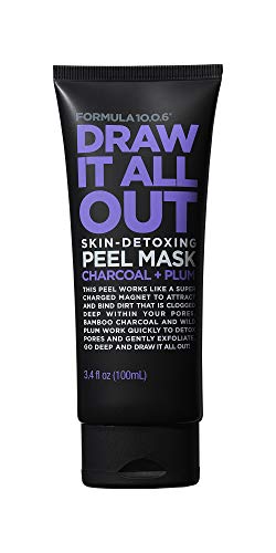 Formula 10.0.6 Draw It All Out Skin-Detoxing Peel Mask (3.4 fl Oz.) Detoxing Mask that Gently Exfoliates & Unclogs Pores - Vegan, Paraben-Free, Sulfate-Free, Dye-Free & Cruelty-Free