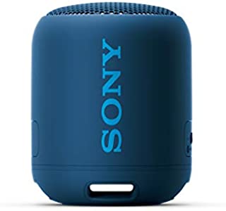 Sony SRS-XB12 Mini Bluetooth Speaker Loud Extra Bass Portable Wireless Speaker with Bluetooth -Loud Audio for Phone Calls- Small Waterproof and Dustproof Travel Music Speakers Blue SRS-XB12/L
