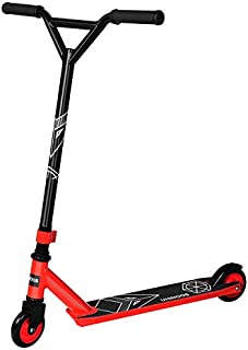 UHINOOS Pro Stunt Scooter, Aluminum Trick Scooter Freestyle Kick Scooter for Teenagers, Beginner (Black&Red)