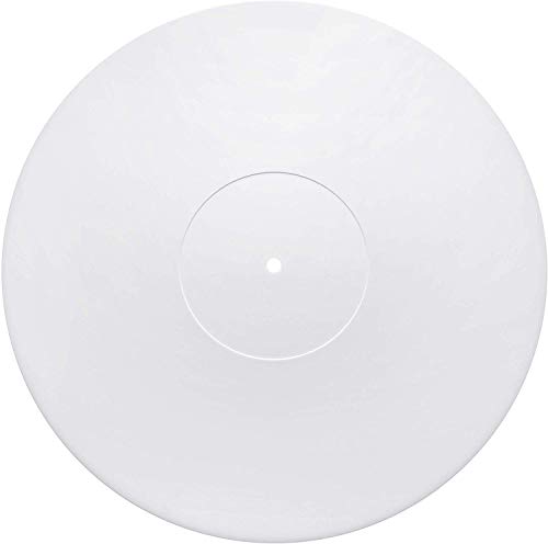 Acrylic Turntable Mat  White  LP Slipmat with Record Label Recess