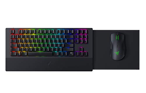 Razer Turret Wireless Mechanical Gaming Keyboard & Mouse Combo for PC, Xbox One, Xbox Series X & S: Chroma RGB/Dynamic Lighting - Retractable Magnetic Mouse Mat - 40hr Battery