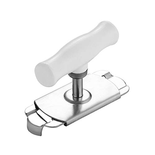 Jar Opener, Caliamary Jar Lid Opener for Seniors with arthritis, Adjustable Stainless Steel Lids Off Easy Jar Opener for 0.98-3.93inch Bottle Can (White)