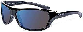 EnChroma Color Blind Glasses - Monterey Black Wrap Sunglasses - Outdoor Cx3 Outdoor Lens - Ideal For Red-Green Color Blindness