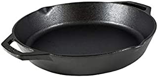 Lodge L10SKL Cast Iron Dual Handle Pan, 12 inch,Black