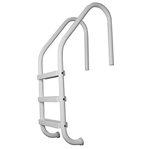 SAFTRON P-324-L3-W White 3-Step In Ground Swimming Pool Ladder