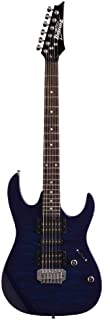 Ibanez 6 String Solid-Body Electric Guitar, Right, Blue (GRX70QATBB)