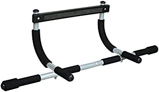 SanQing Pullup Bar,Multi-Grip Chin-Up/Pull-Up Bar,Iron Gym Total Upper Body Workout Bar, Heavy Duty Doorway Trainer for Home Gym,Black