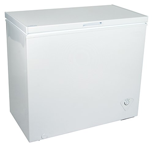 Koolatron KTCF195 Chest Freezer with Adjustable Thermostat, 6.9 Cubic Foot (195 Liters) Capacity-Ideal for Large Families, Homes, Cottage, Offices or Anywhere, White