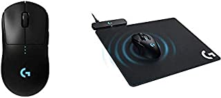 Logitech G Pro Wireless Gaming Mouse with Esports Grade Performance & G Powerplay Wireless Charging System for G703, G903 Lightspeed Wireless Gaming Mice, Cloth or Hard Gaming Mouse Pad