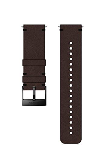 Suunto Watch Strap, 24mm, Leather, Brown Black- Urban, M: 130-230 mm