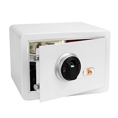 TIGERKING Security Safe Box,Biometric Fingerprint Safe,for Home,Jewelry and Cash,Suitable for Use in Homes,Hotels,Dormitories and Offices