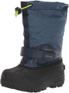 Columbia Unisex-Kid's Powderbug Forty Snow Boot, Whale/Fission, 1 Regular US Little Kid