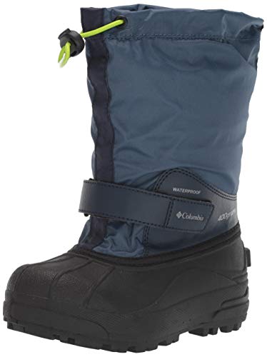 Columbia Unisex-Kid's Powderbug Forty Snow Boot, Whale/Fission, 1 Regular US Little Kid