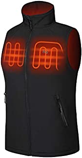 NORA TWIPS Men's Heated Vest, 5V USB Charging Warm Vest for Outdoor Camping Hiking Golf