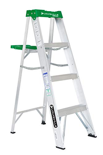 Louisville Ladder 4-Foot Aluminum Step Ladder, 225-Pound Capacity, AS4004