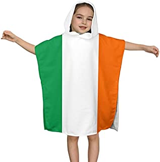 Ireland Flag Baby Kids Hooded Bath Towel Soft Quick Drying Blanket Towels Wrap for Girls Or Boys Use for Bath/Pool/Beach Swim