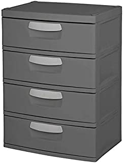 STERILITE 4 Drawer Heavy Duty Storage Unit - Grey