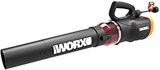 WORX WG520 Turbine 600 Corded Electric Leaf Blower, Black