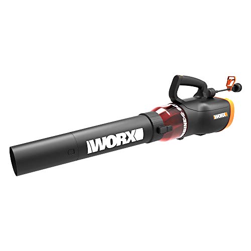 WORX WG520 Turbine 600 Corded Electric Leaf Blower, Black