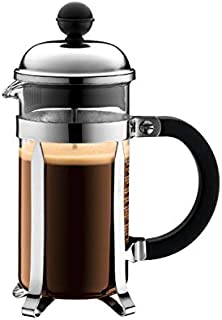 Bodum 1923-16US4 Chambord French Press Coffee and Tea Maker, 12 Oz, Chrome