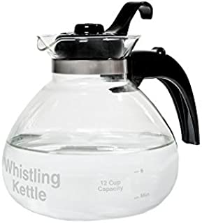 CAFÉ BREW COLLECTION 12 Cup Stovetop Whistling Tea Kettle
