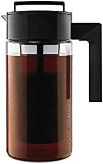 Takeya Patented Deluxe Cold Brew Iced Coffee Maker with Airtight Lid & Silicone Handle, 1 Quart