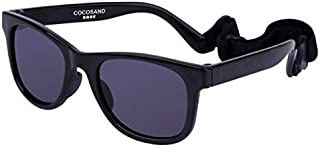 COCOSAND Baby Sunglasses with Strap, Black