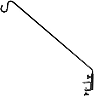 Gray Bunny GB-6819 Heavy Duty Deck Hook, 37 Inch Pole, 2 Inch Non-Slip Clamp, with 360 Degree Swivel, for Bird Feeders, Planters, Suet Baskets, Lanterns, Wind Chimes and More