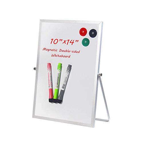 WEWLINE Small Dry Erase Board Desktop White Board Magnetic 10