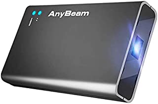 AnyBeam Pico Mini Portable Pocket Projector, Focus-Free, Laser Scanning, Lightweight, Compatible with iPhone, iPad, Android, Laptop, Tablet, PC, Gaming Console, for Party, Home and Sport Watching