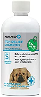 GNC Pets Medicated Itch Relief Shampoo for Dogs, 17 Ounces - Eucalyptus Scent | Shampoo for Dogs with Itchy Skin to Relieve Discomfort and Soothe Sensitive Skin