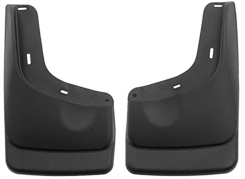 Husky Liners Fits 2004-14 Ford F-150 - with OEM Fender Flares and with running boards Custom Front Mud Guards,Black,56591