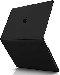 Kuzy - MacBook Pro 15 inch Case 2019 2018 2017 2016 Release A1990 A1707, Hard Plastic Shell Cover for Newest MacBook Pro 15 case with Touch Bar Soft Touch - Black