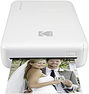 Kodak Mini 2 HD Wireless Portable Mobile Instant Photo Printer, Print Social Media Photos, Premium Quality Full Color Prints  Compatible w/iOS & Android Devices (White)