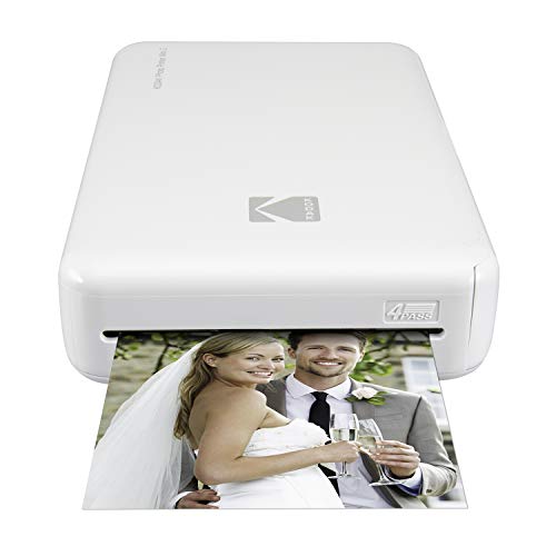 Kodak Mini 2 HD Wireless Portable Mobile Instant Photo Printer, Print Social Media Photos, Premium Quality Full Color Prints  Compatible w/iOS & Android Devices (White)