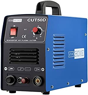 VIVOHOME DC Inverter Non-Touch Pilot Arc Plasma Cutter Cutting Machine Dual Voltage 110V/220V CUT-50D Blue