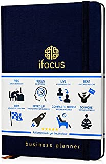 Business Planner Undated for Entrepreneurs! Focus Project Notebook for Productivity! 2020 Best Daily Weekly Self Organizer Planner/Win The Day! Beat Procrastination! Ifocus - A5 Work Planner