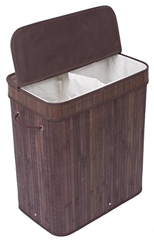 BIRDROCK HOME Double Laundry Hamper