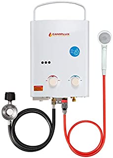 Camplux 5L 1.32 GPM Portable Outdoor Tankless Propane Water Heater