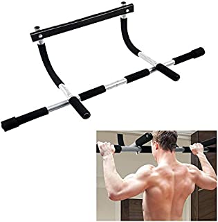 Diaclara Doorway Pull Up and Chin Up Bar Upper Body Workout Bar for Home Gym Exercise Fitness & 250 LBS (Black)