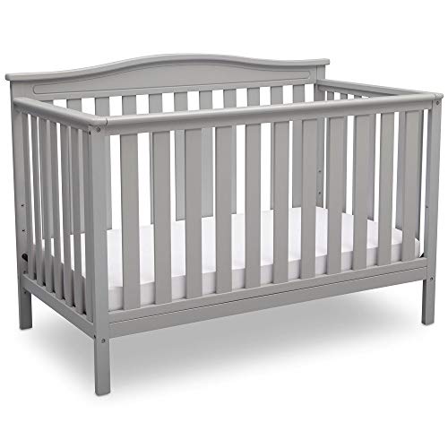 Delta Children Independence 4-in-1 Convertible Baby Crib, Grey