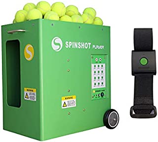 Spinshot Player Tennis Ball Machine with Remote Watch Option