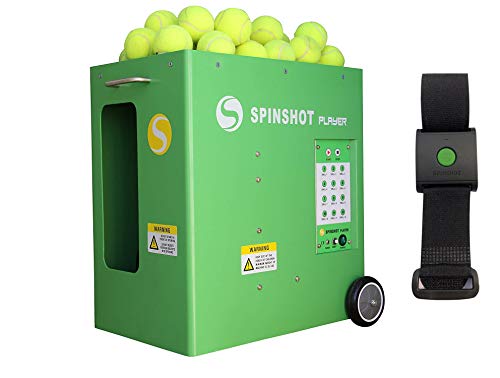 Spinshot Player Tennis Ball Machine with Remote Watch Option