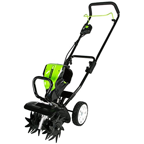 Greenworks 10-Inch 80V Cordless Tiller Cultivator, Battery and Charger Not Included